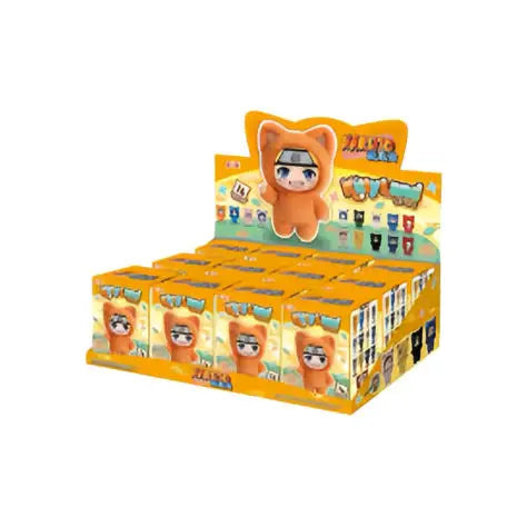 EAKI Naruto Kitten Land Series V3 Plush Blind Box Itachi Sasuke Obito Cute Peripheral Doll Soft Figure Toy Surprise Pendant Gift