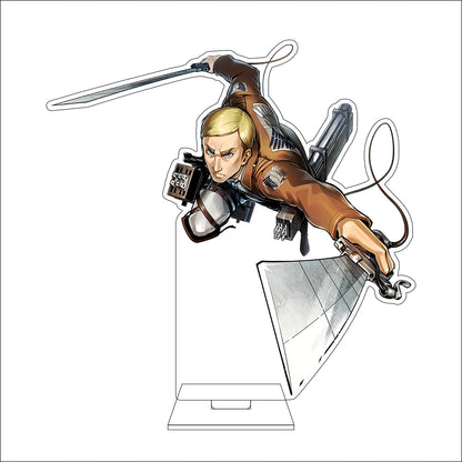 16CM Anime Attack on Titan Cosplay Acrylic Figure Stand Plate Armin Arlert Eren Jaeger Mikasa·Ackerman Ornaments Gifts