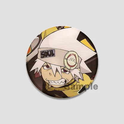 58/44/32mm Anime Soul Eater Round Pins Cartoon Badges