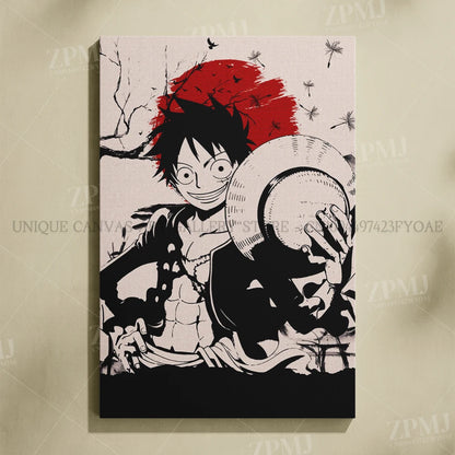 One Piece Monkey D. Luffy Canvas Poster