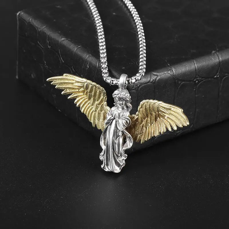 Anime Mecha Girl Pendant Necklace