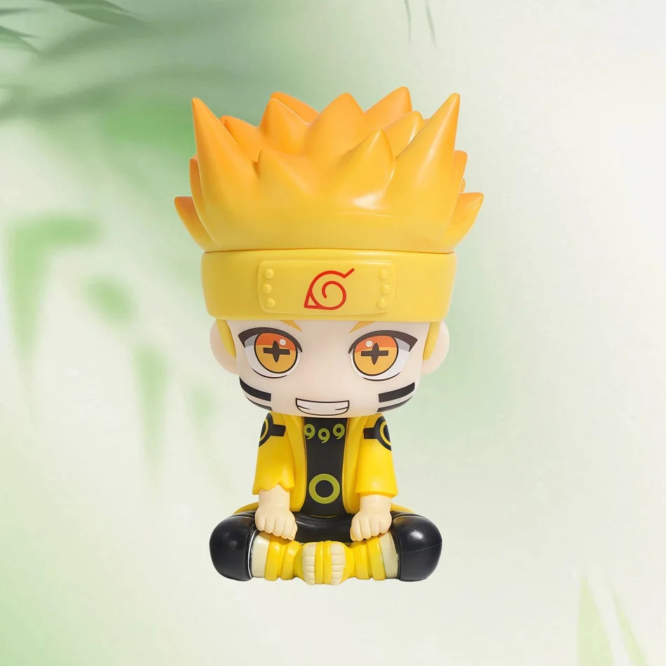 12Pcs Naruto Shippuden Anime Q Version Sitting Figure Uchiha Itachi / Uchiha Sasuke / Kakashi PVC Figurine Collectible Toys Doll