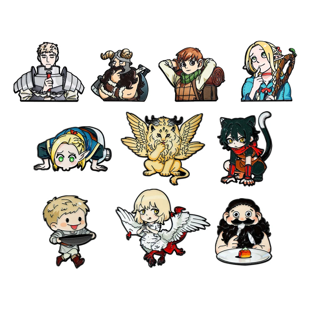 Dungeon Meshi Enamel Pins