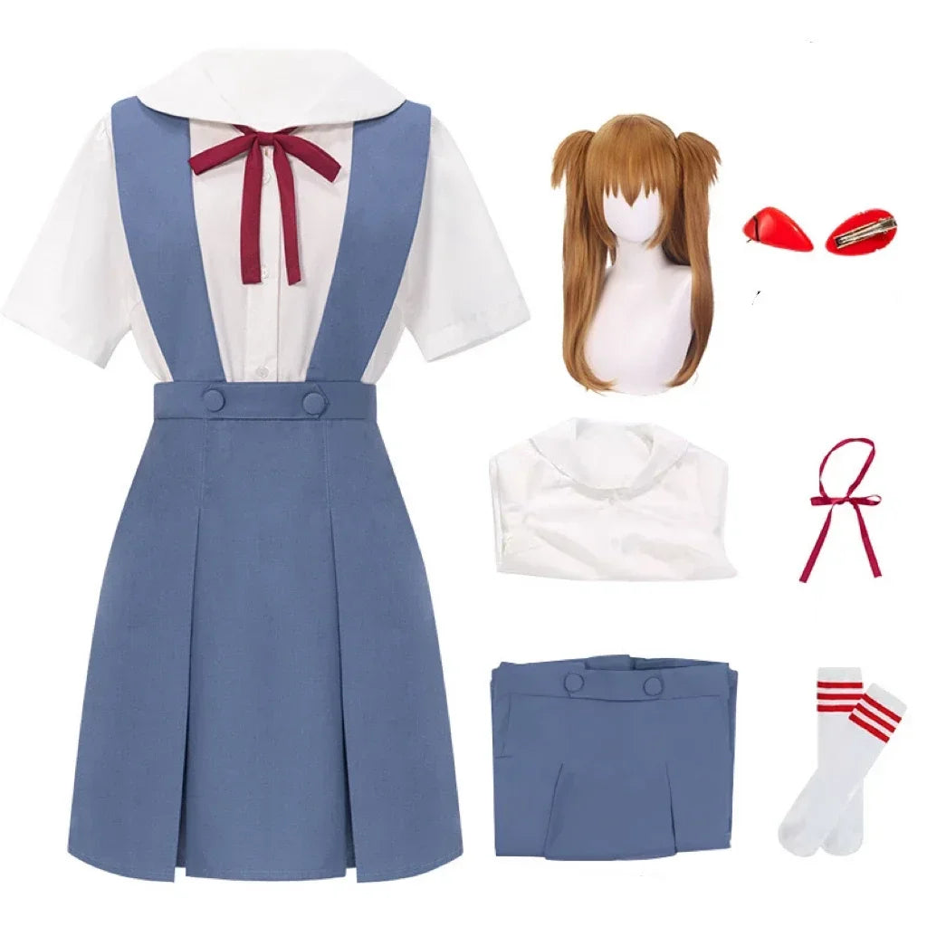 Neon Genesis Evangelion Rei Ayanami Cosplay Costume