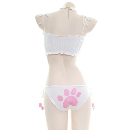 Anime Girl Cat Paw Bikini