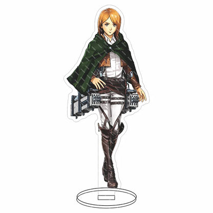 16CM Anime Acrylic Stand‌ Attack on Titan Connie Springer Mikasa Ackerman Eren Jaeger Armin Arlert Cos Figure Ornaments Gifts
