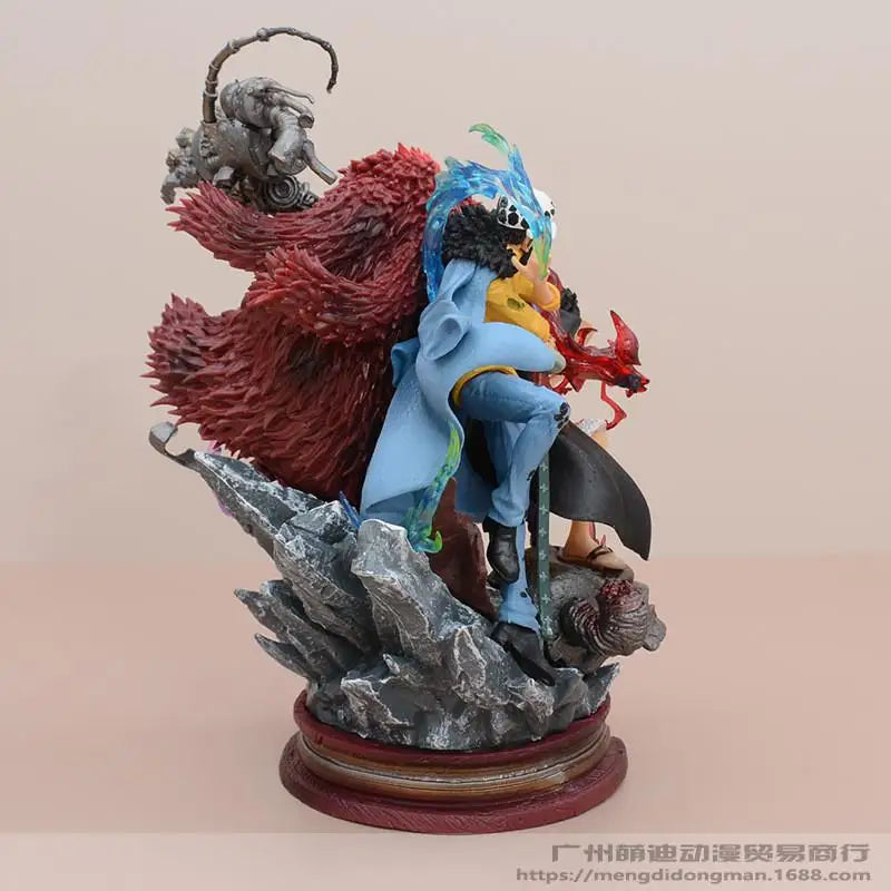 One Piece Lx Three Captains Statue - Wano Arc Luffy, Kid & Law Gk Model, Anime Collectible Gift