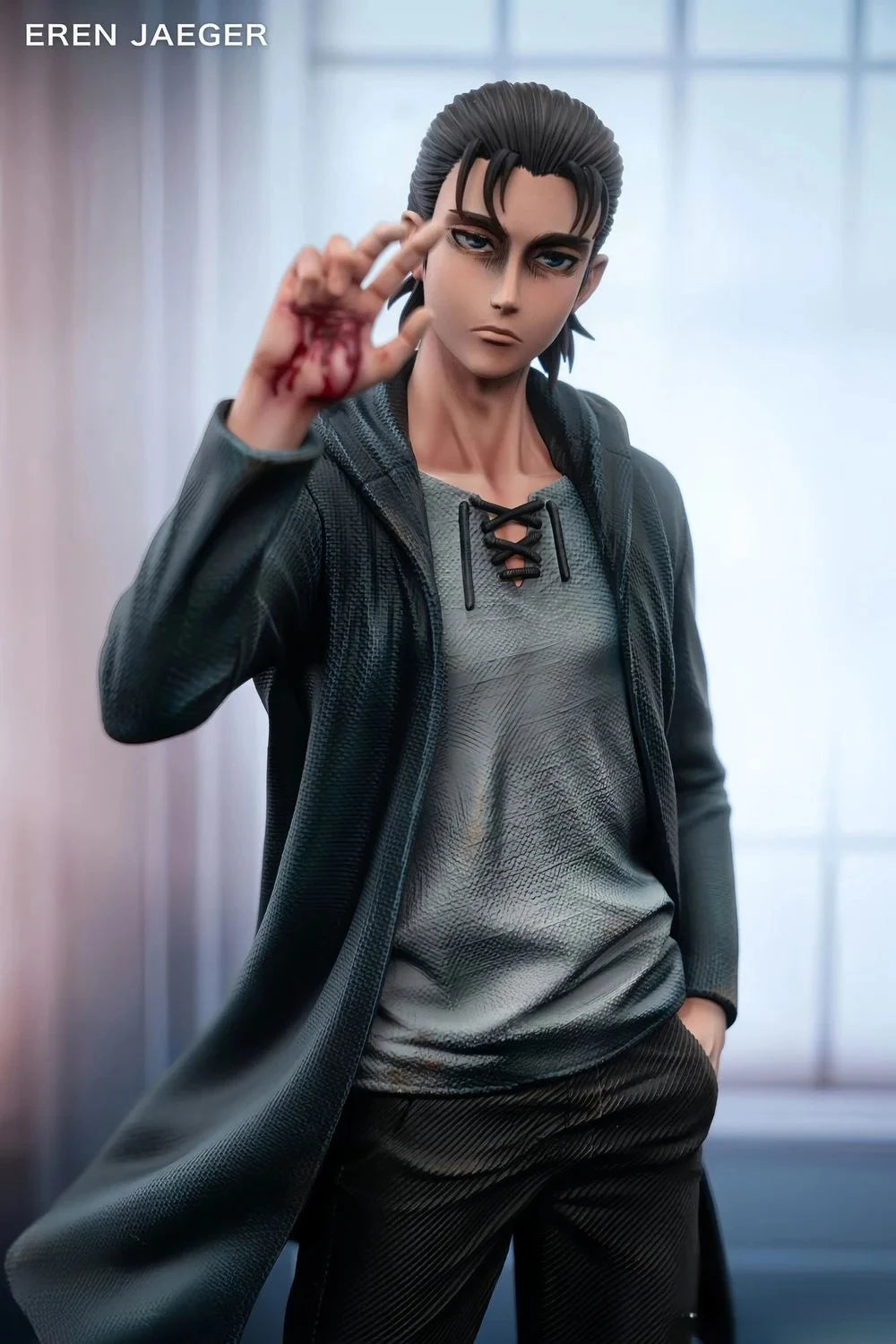 New 31cm Attack On Titan Eren Anime Figures Eren Jaeger Figure PVC Statue Collection Model Desk Decoration Toys Gift Pre-sell
