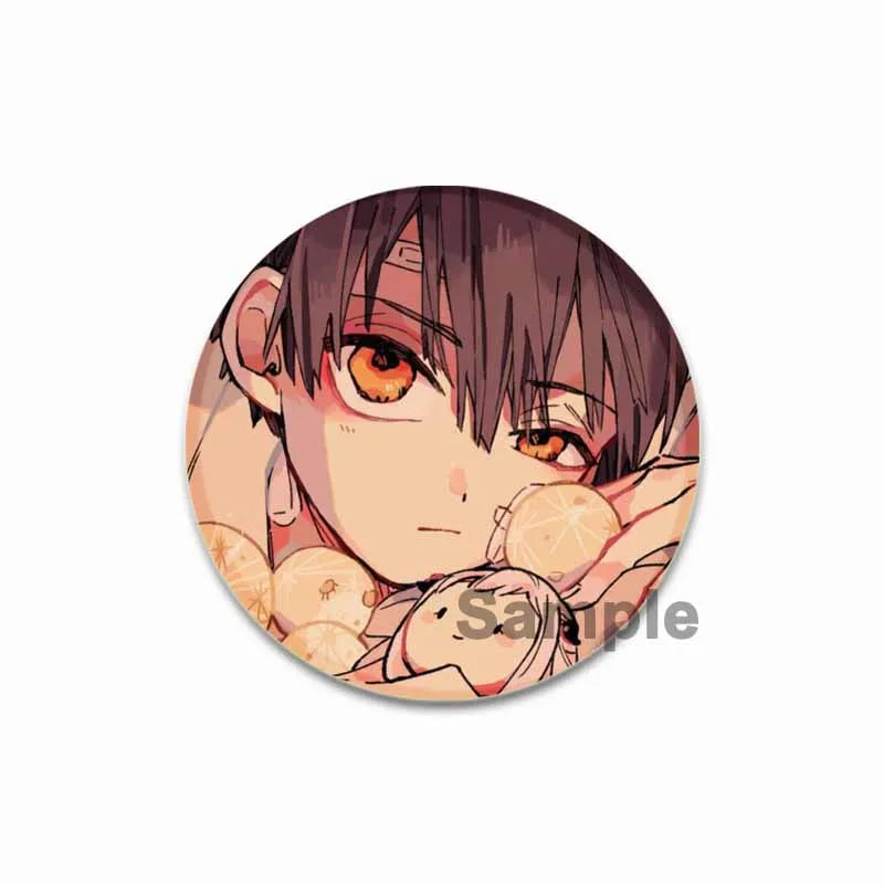 44/58mm Minamoto Kou Yashiro Nene Hanako-kun Anime Character Badge