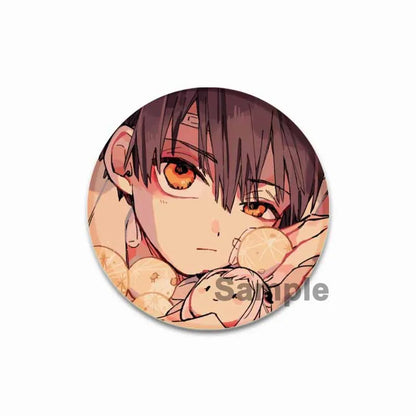 44/58mm Minamoto Kou Yashiro Nene Hanako-kun Anime Character Badge