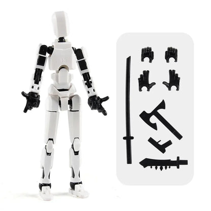 3D Printed Multi-Jointed Movable Shapeshift Robot Action Figure with Full Articulation for Stop Motion Animation 5 Action Figure