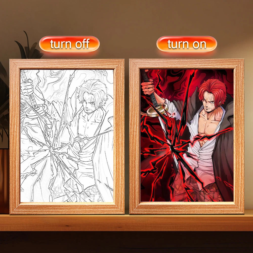 One Piece Luffy LED Frame
