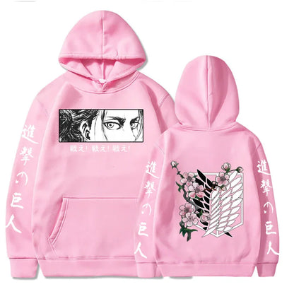 New Attack Giant Large Hoodie Levi Graphic Hoodie Men's and Women's Clothing Autumn Warm Hoodie Street Top