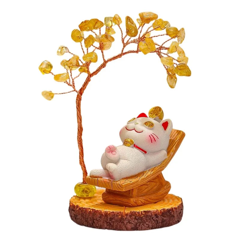 Lucky Cat Fortune Ornament