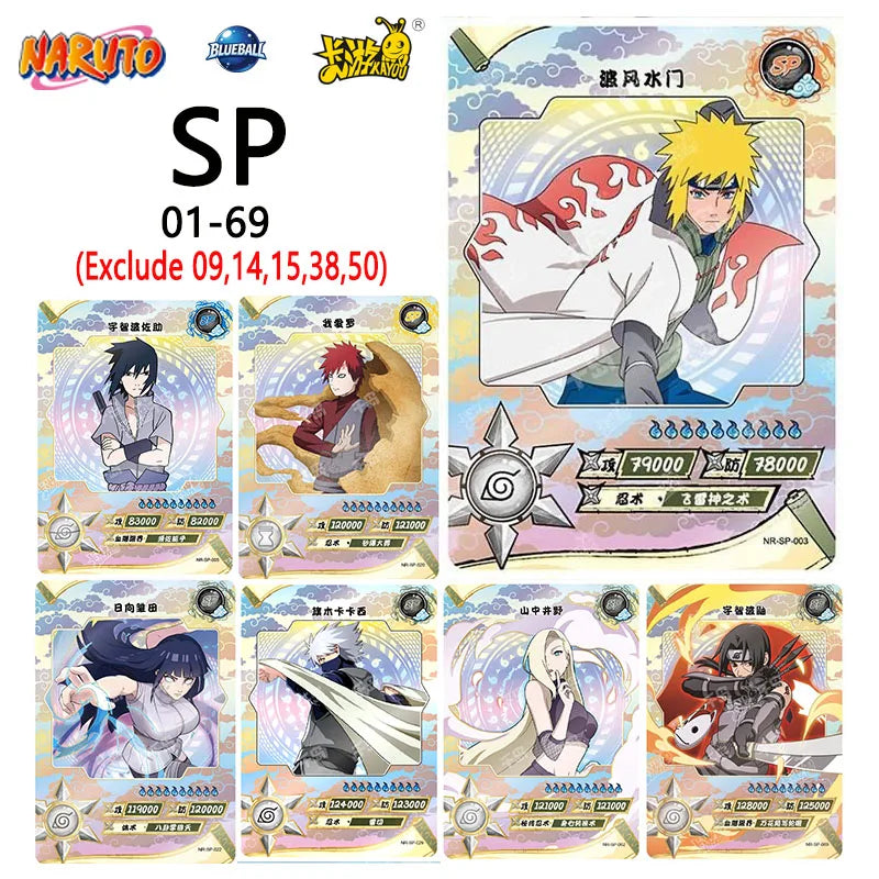 Naruto KAYOU Card Full Set Rare BP NR SE GP CP SP CR MR PR SV SLR OR AR NR UR ZR TR Cards Uzumaki Naruto Anime Collectible Card