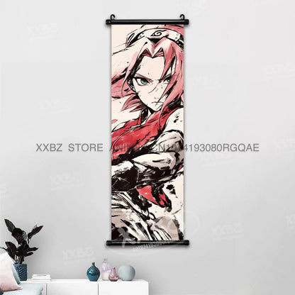 Naruto Hyuga Hinata Canvas Scroll