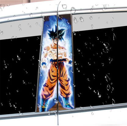 Anime Son Goku Car Stickers Auto B Pillar Waterproof Funny Decoration