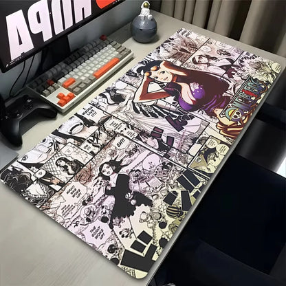 Mouse Pad Anime XL Gaming Accessories One Piece Nico Robin Keyboard Pad PC Computer Rubber Desk Mat Gamer Carpet Office Mousepad