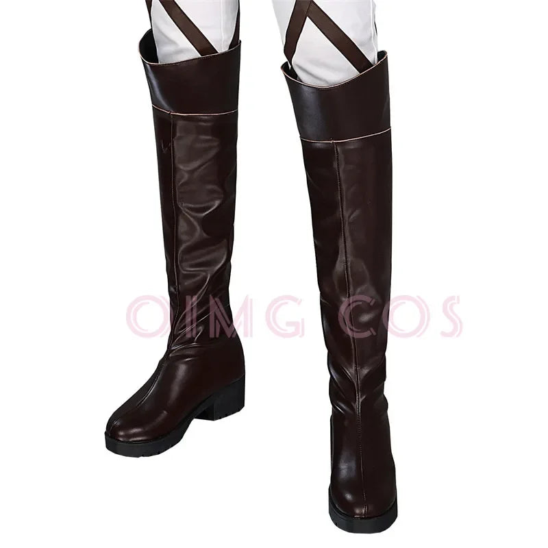 Attack On Titan Eren Jaeger Cosplay Shoes Chinese  Anime Style Halloween Game