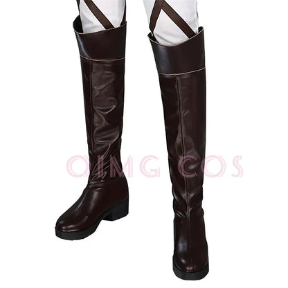 Attack On Titan Eren Jaeger Cosplay Shoes Chinese  Anime Style Halloween Game