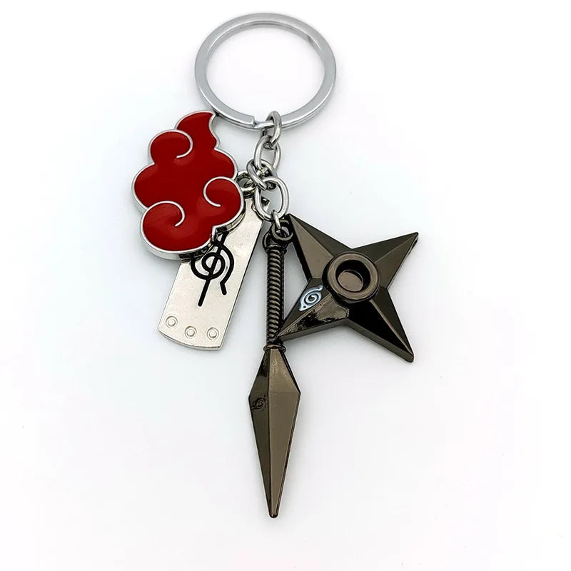 New Pendant Keychains Uzumaki Naruto Anime Figures Accessories Akatsuki Itachi Manga Men Key Chain Fans Gift Kids Toys Keyrings