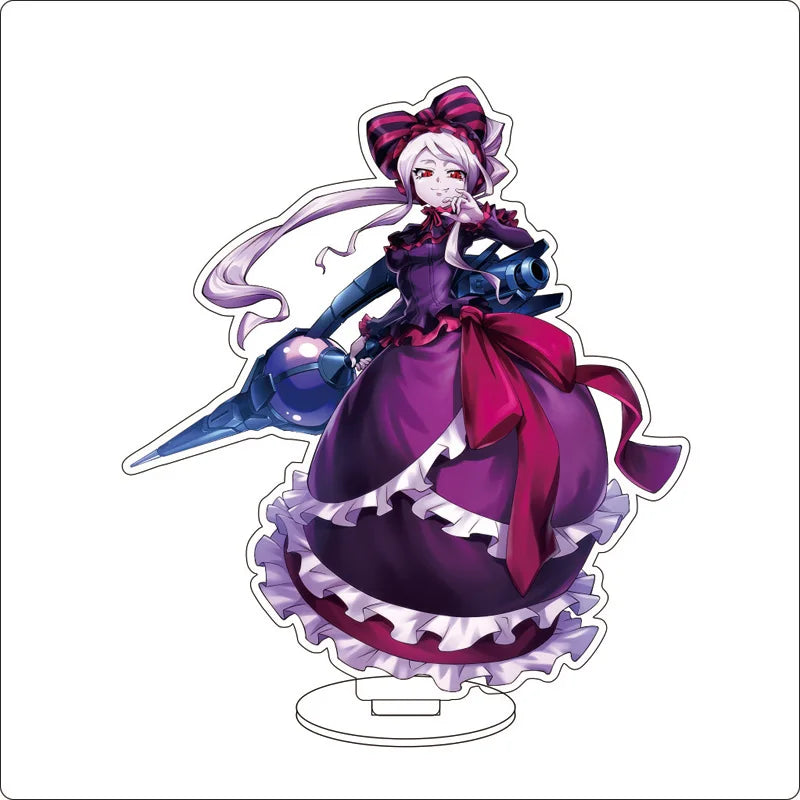 Anime Overlord Acrylic Stand Ornaments Ainz Ooal Gown Shalltear Bloodfallen albedo Cocytus Figure Stand Halloween Gifts