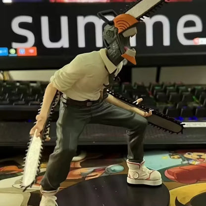 19cm Chainsaw Man Denji Anime Figure Denji/Power Action Figure 1560 Chainsaw Man Denji Figurine Adult Collectible Model Doll Toy