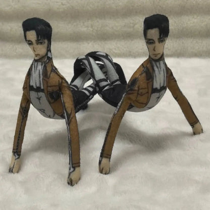 Anime Attack On Titan Levi Cosplay Body Wire Skeleton Action  Abstract Model Fashion Dolls Kids Birthday Gifts