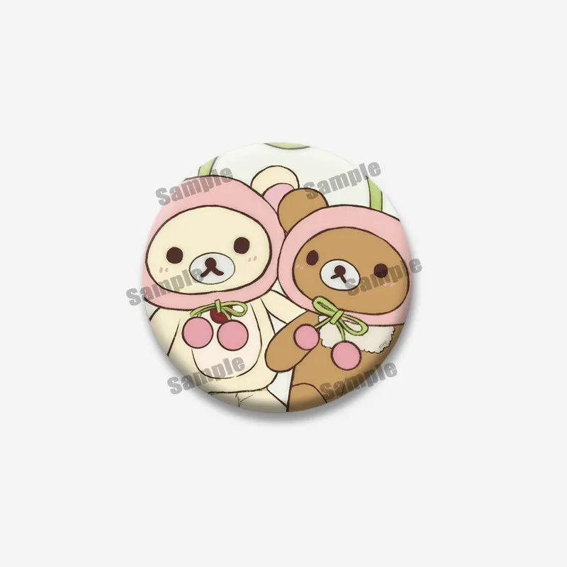 Rilakkuma Bear Badge Pin