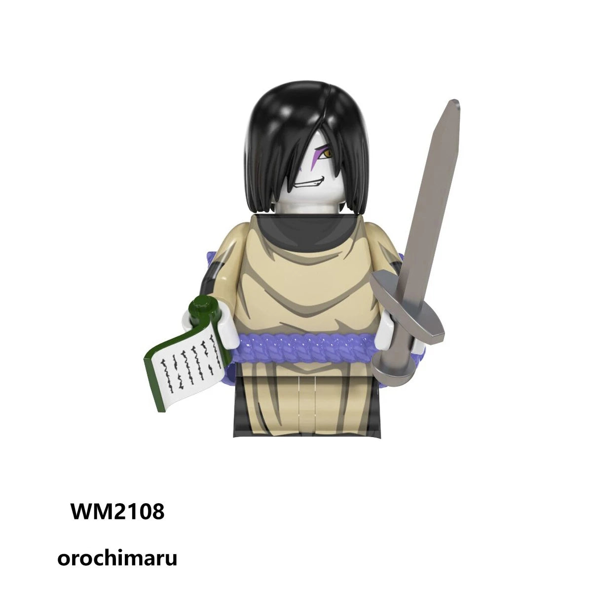 Naruto Sasuke Itachi Kakashi Jiraiya Tsunade Obito Indora Uchiha Anime Mini Man Blocks Figure WM6155 WM6154 WM6153 Collectible