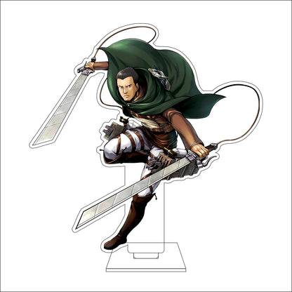 16CM Anime Attack on Titan Cosplay Acrylic Figure Stand Plate Armin Arlert Eren Jaeger Mikasa·Ackerman Ornaments Gifts