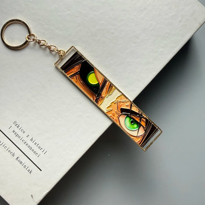 Anime Jet Metal Keychain
