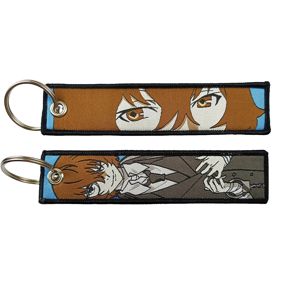 Anime Girls Embroidery Keychain