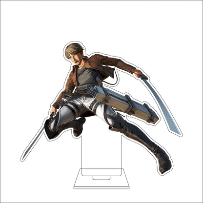16CM Anime Attack on Titan Cosplay Acrylic Figure Stand Plate Ymir Sasha Braus Conny Springe Ornaments Gifts