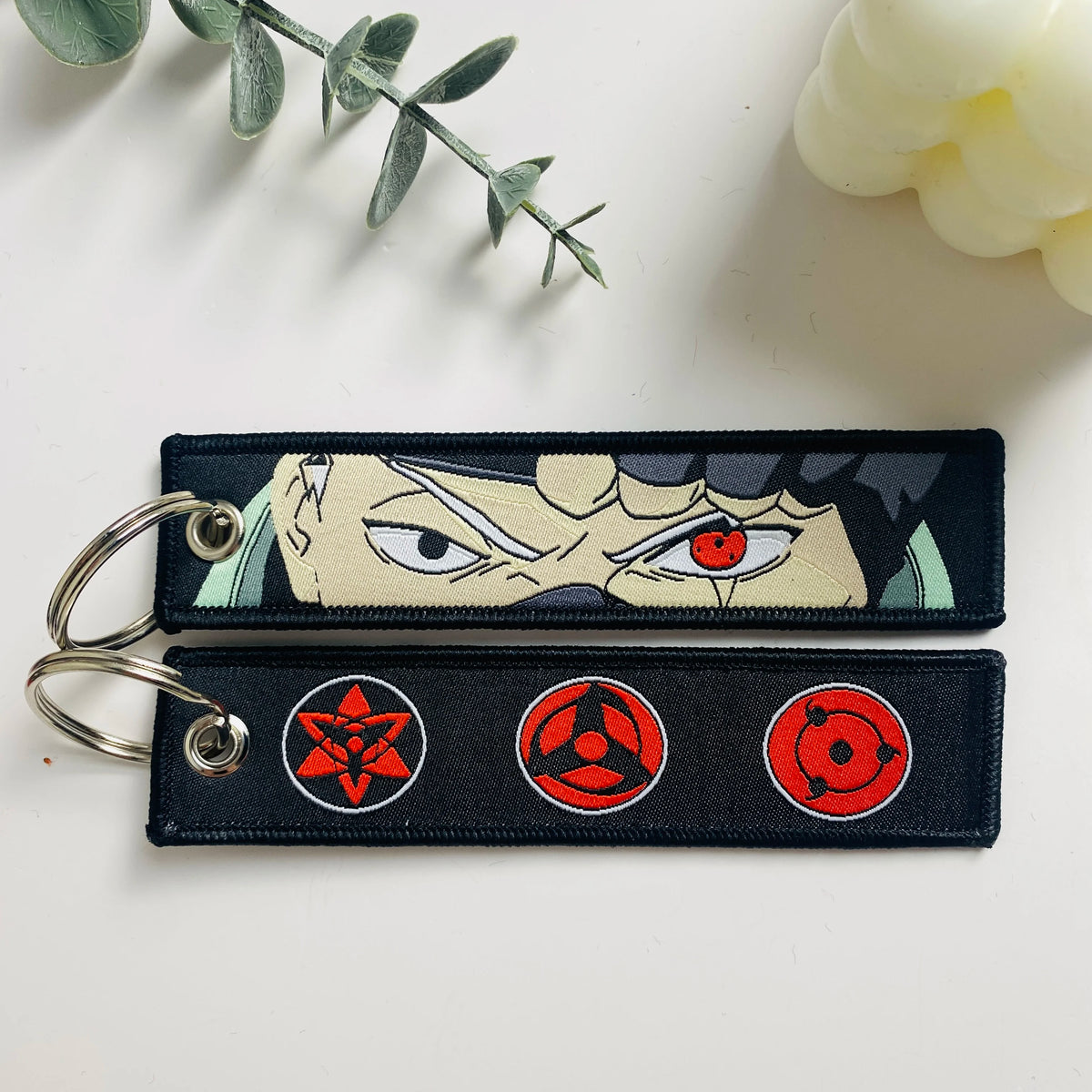Anime Character Embroidered Keychain