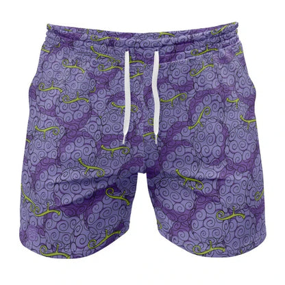 2026 Summer One Piece Luffy Retro Cosplay Shorts Men's Oversized 3D Printed Quick-drying Beach Pants Family Unisex Children.