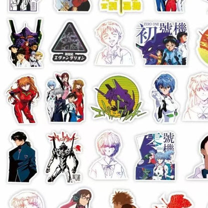 Evangelion Rei Asuka Stickers
