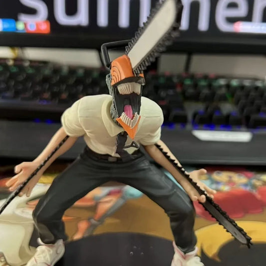 Man chainsaw denji anime figure denji/power action figure 1560 chainsaw man denji statuette adult model collectible doll toy
