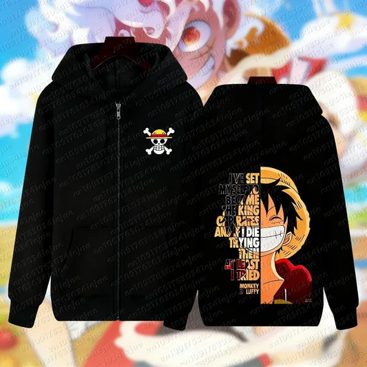 One Piece Luffy Zipper Hoodie