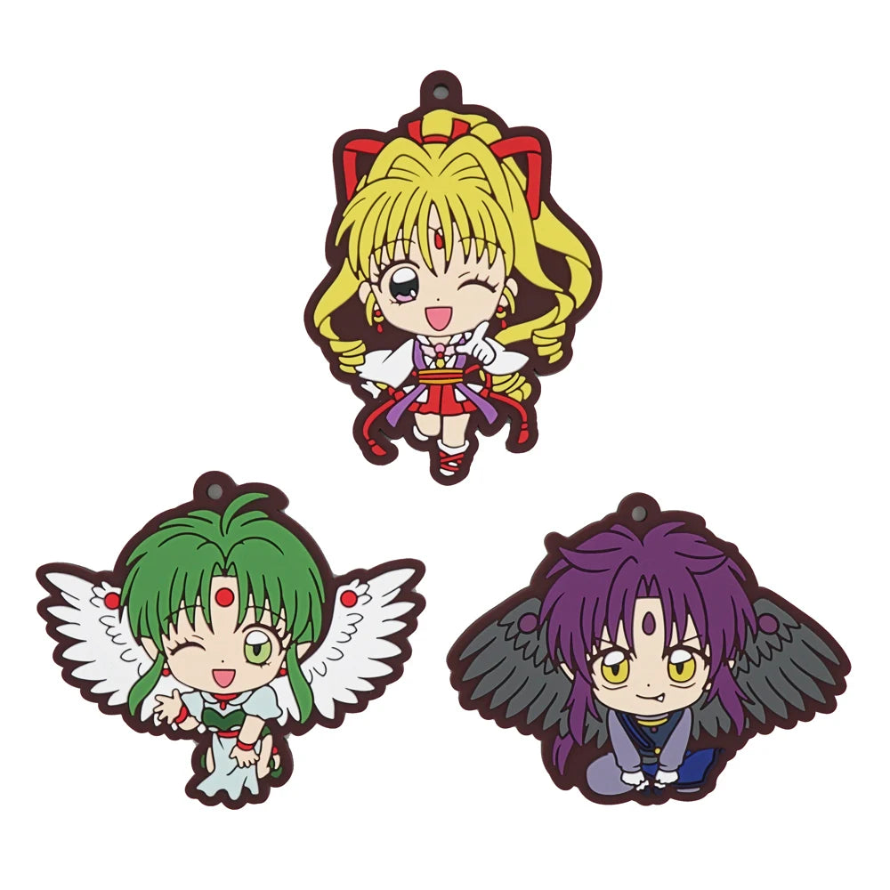 Kamikaze Kaitou Jeanne Anime Phantom Thief Divine Wind Rubber Keychain