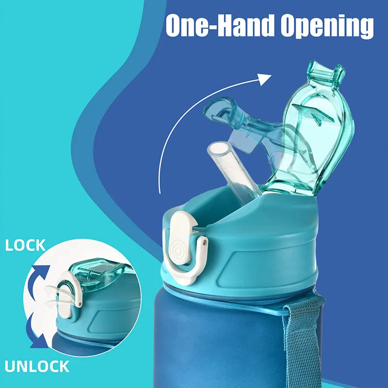 800ML ONE PIECE Monkey D. Luffy Nico Robin Anime Straw Sport Water Bottle for Easy Carry Ideal for Fitness Sports Outdoor