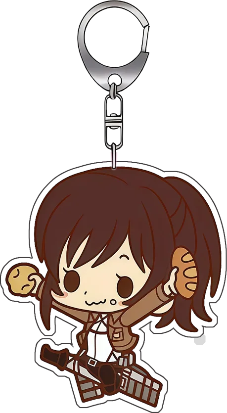 6Cm Acrylic Keychain for Attack on Titan Armin Arlert nime Cartoons Backpack Decoration Pendant Cute Anime Merchandise Fan Gift
