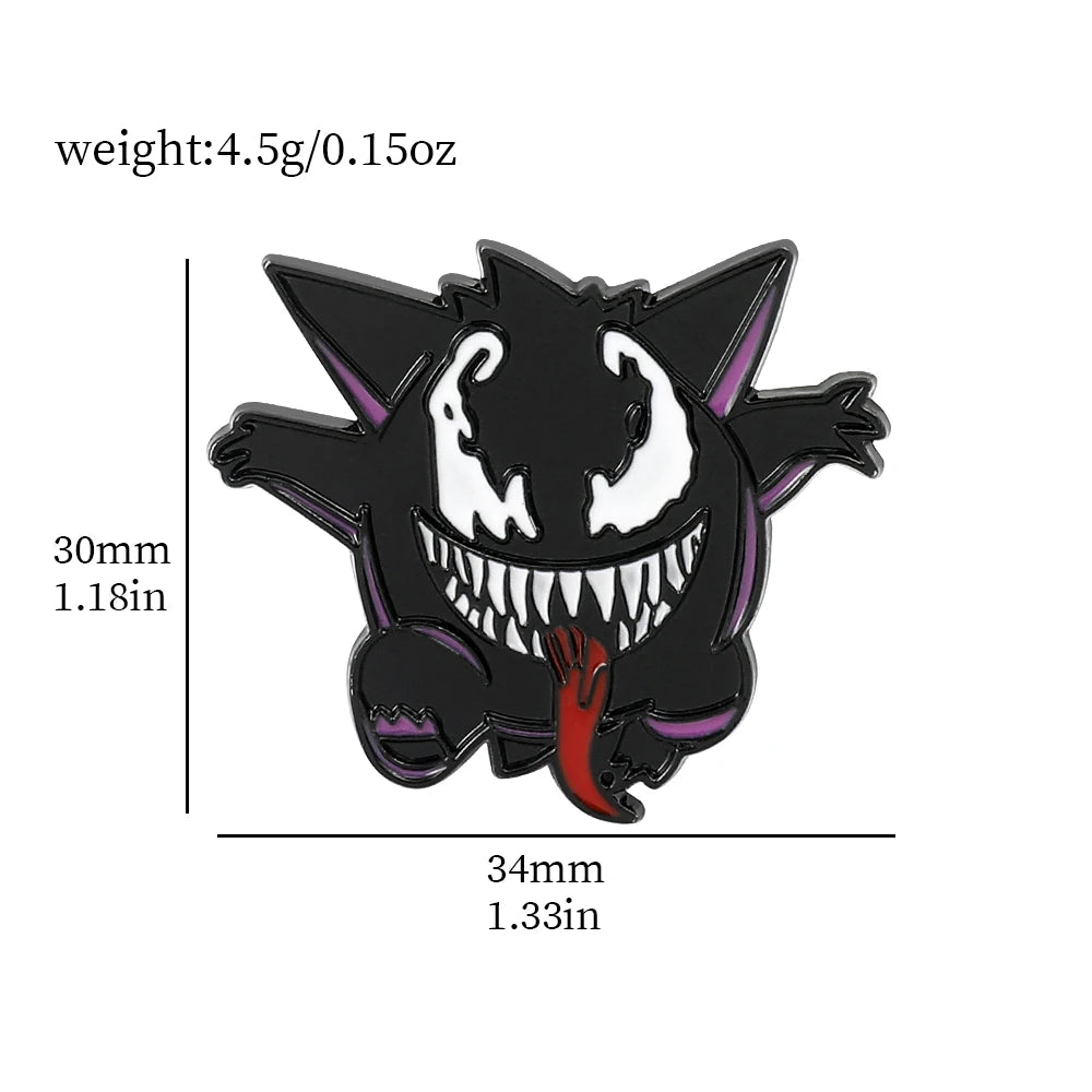 Pokemon Gengar Enamel Lapel Pin