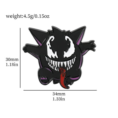Pokemon Gengar Enamel Lapel Pin