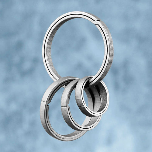 Real Titanium Alloy Key Rings Keychains Buckle Pendant