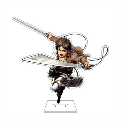 16CM Anime Attack on Titan Cosplay Acrylic Figure Stand Plate Armin Arlert Eren Jaeger Mikasa·Ackerman Ornaments Gifts