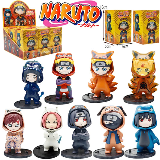 Hot Naruto Blind Box Figures Model Ornament Anime Uchiha Sasuke Sakura Cosplay Action Figurine Model Toys Decorations Gifts