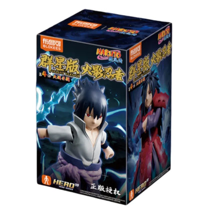 BLOKEES Building Block Man NARUTO Many Stars Edition 4nd Uchiha Sasuke Assembly Model Desktop Decoration Collect Gifts