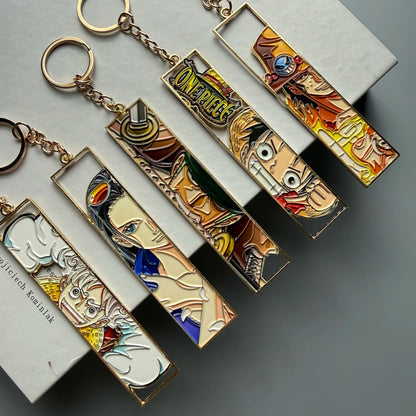 Anime Jet Metal Keychain
