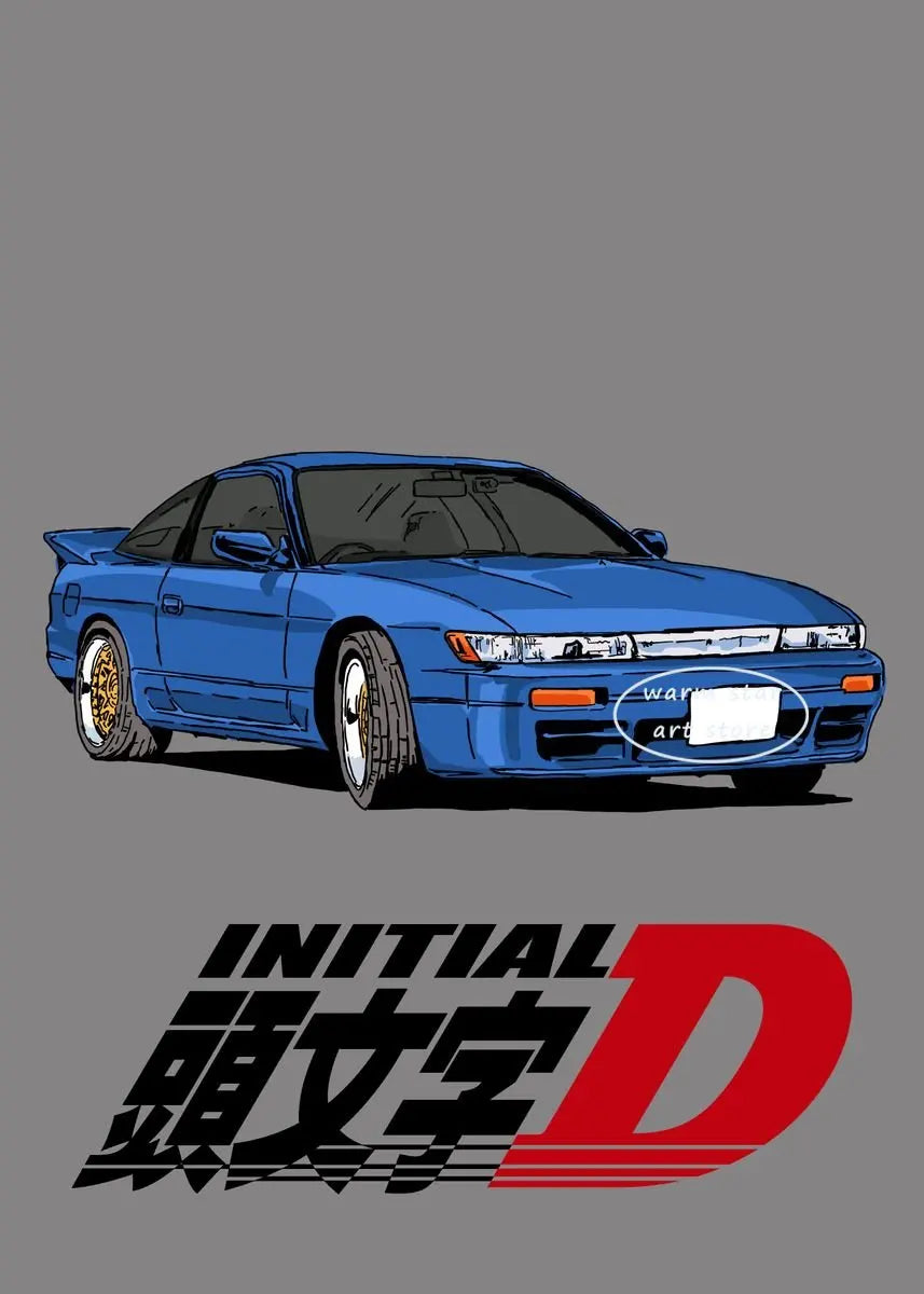 Initial D Takumi Canvas Poster